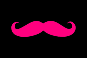 Pink Mustache clip art - vector clip art online, royalty free ...