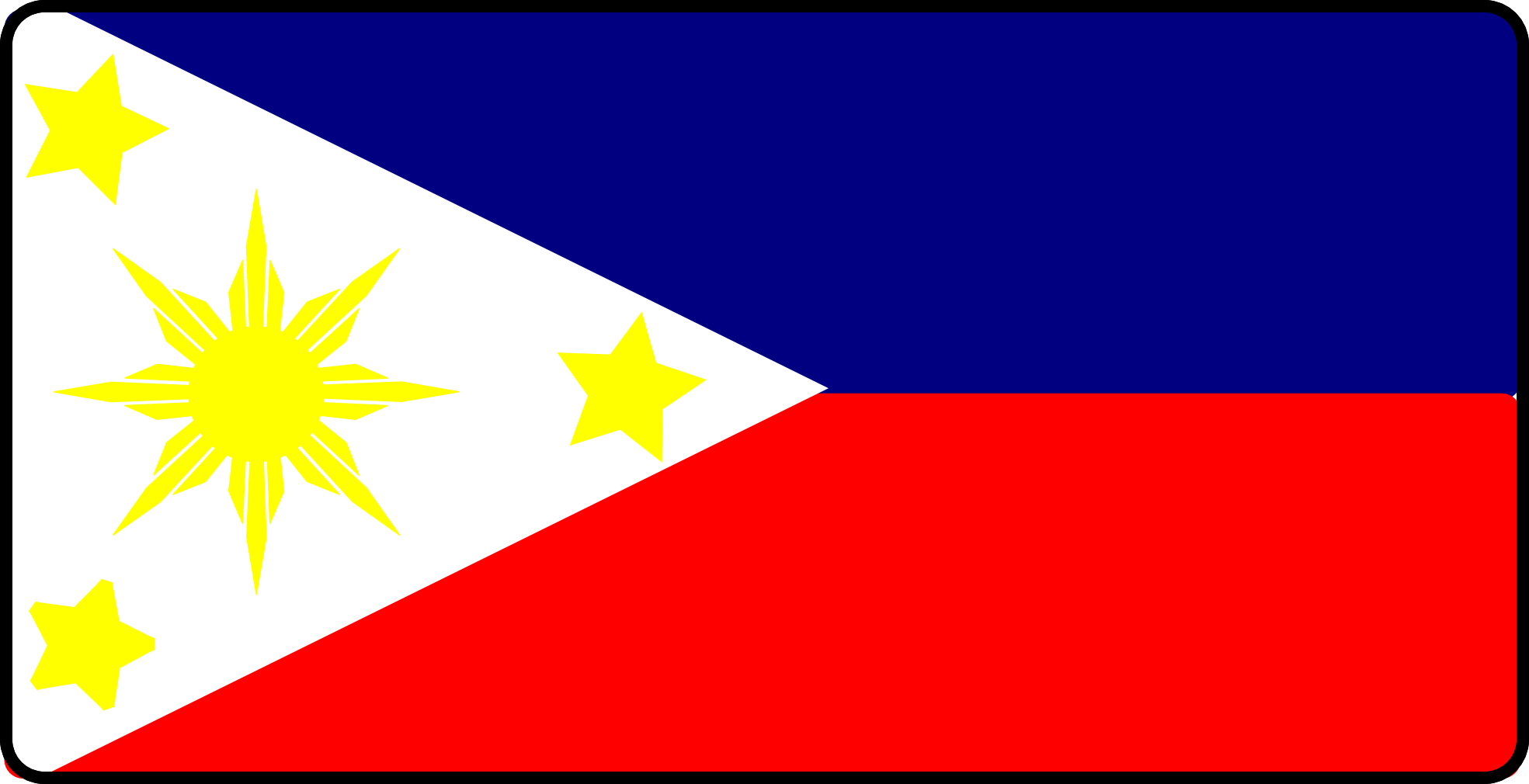 Philippine Flag Black And White - ClipArt Best