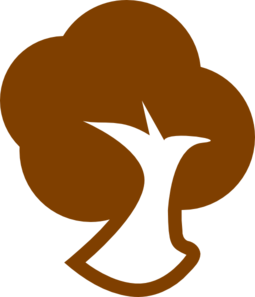 Brown Tree Icon clip art - vector clip art online, royalty free ...