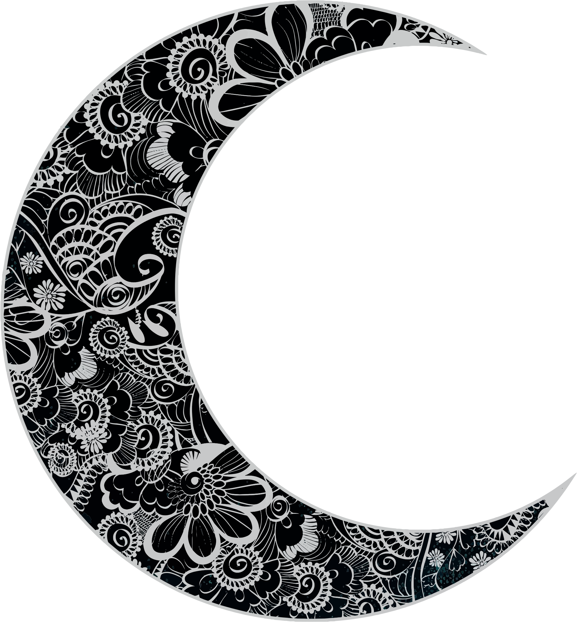 Crescent moon clipart free