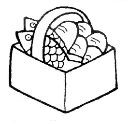 Loaves And Fishes Colouring - ClipArt Best