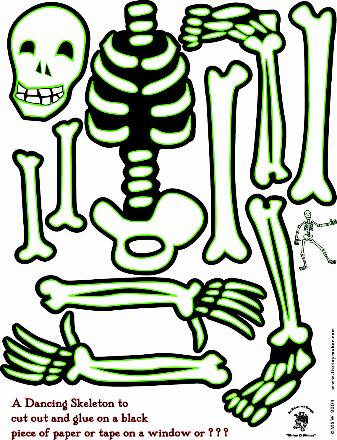 Skeleton Print Out ClipArt Best