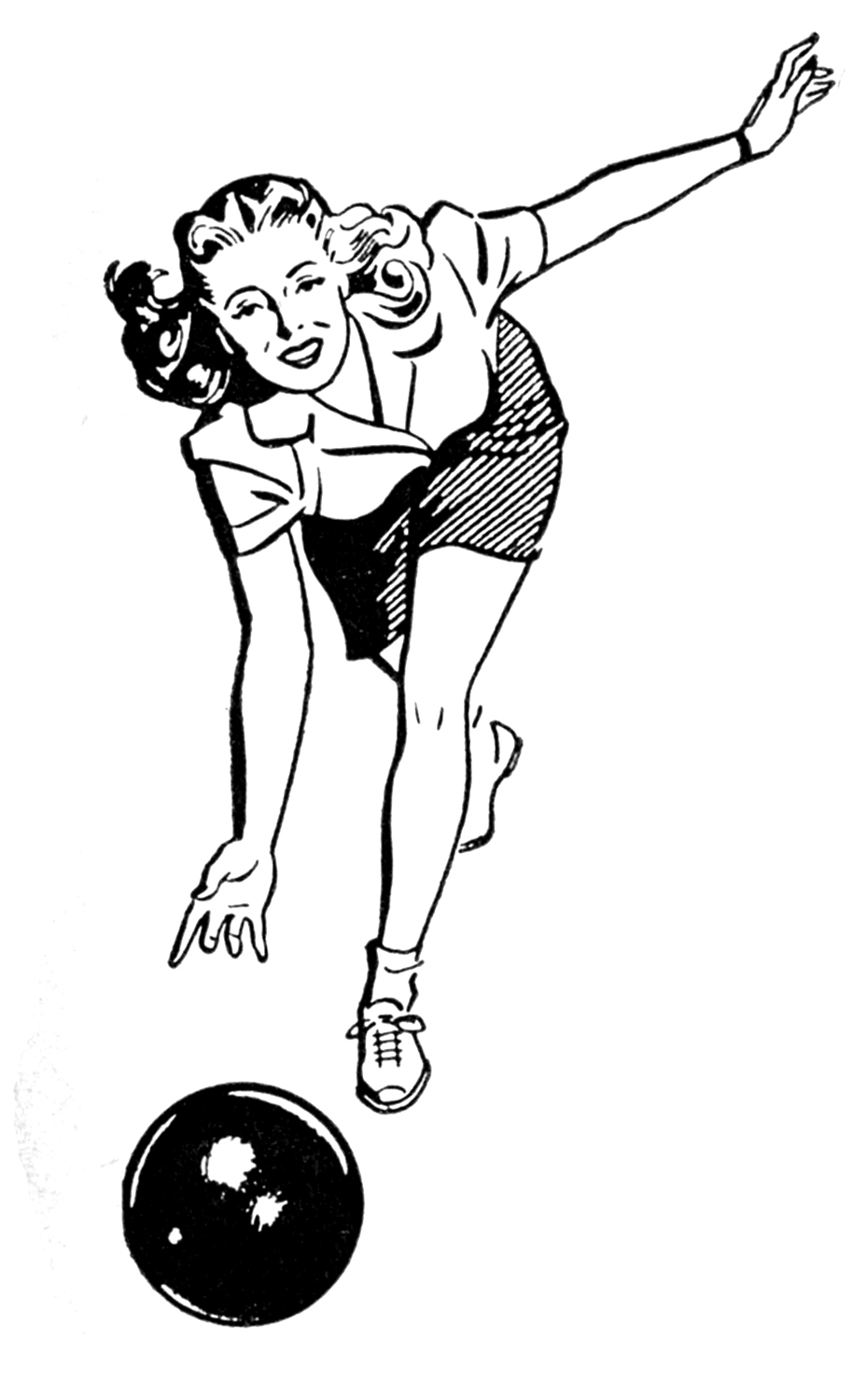 Retro Woman Clipart