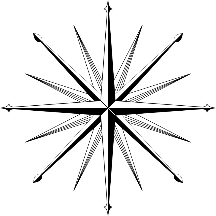 Compass Rose Coloring Page | Free Coloring Pages to Print