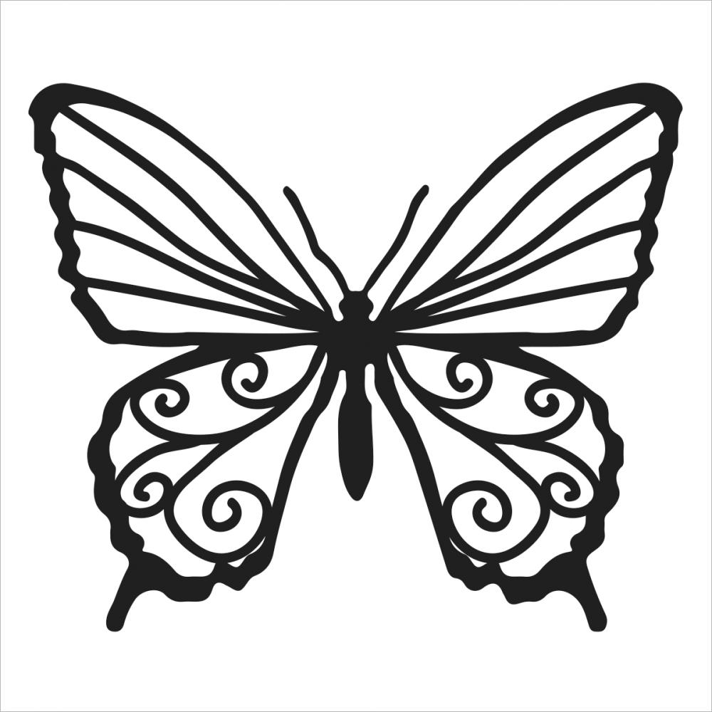 Monarch Butterfly Stencil ClipArt Best