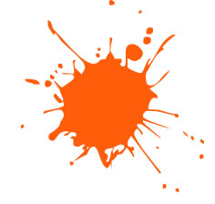 Orange splash clipart