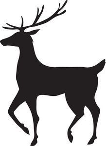 Reindeer silhouette clipart