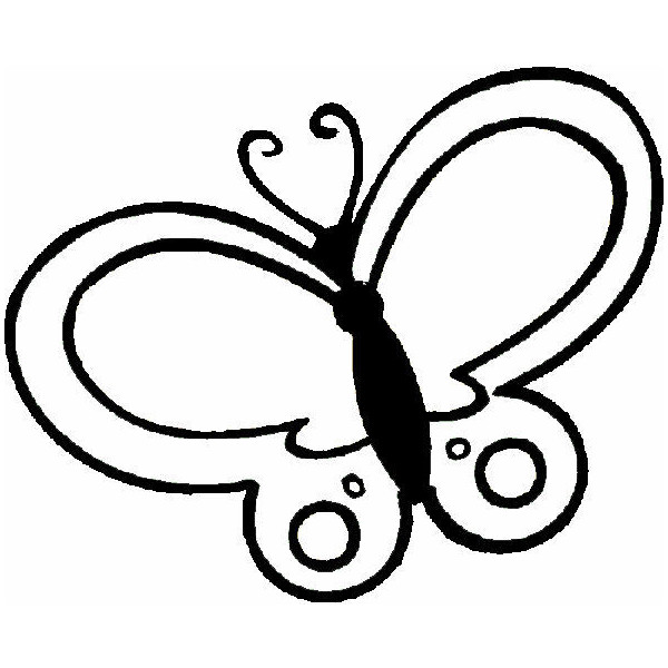 Butterfly outlines clipart