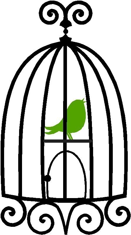 Open Bird Cage Clipart