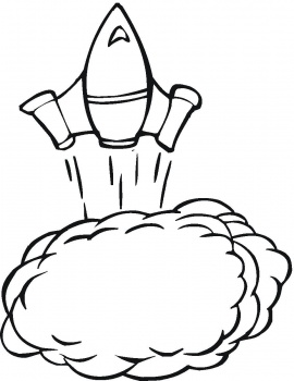 Rocket colouring in / Rocket coloring pages