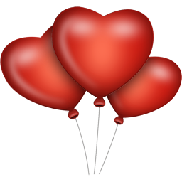 Heart Balloons Icon from the Valentines Set - DryIcons