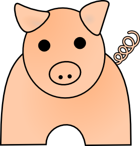 Pig 2 16 clip art - vector clip art online, royalty free & public ...