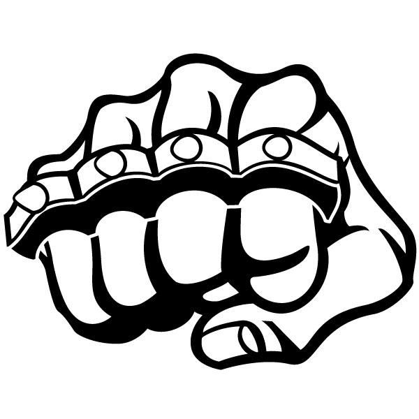 Fist and knuckle vector graphics