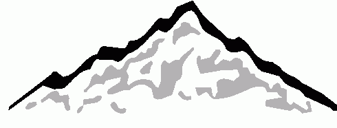 Clipart art mountains