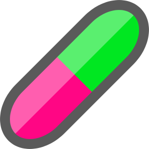 Simple Pill Icon Clipart, vector clip art online, royalty free ...