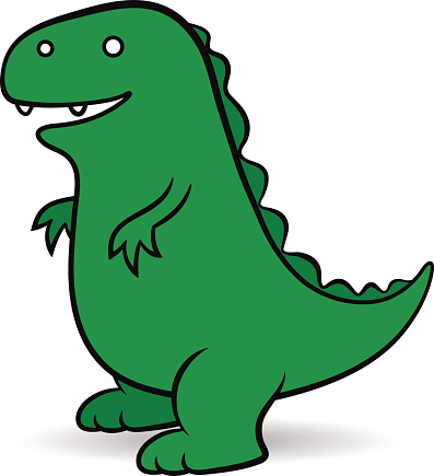 Godzilla Cartoon Clip Art, Vector Images & Illustrations