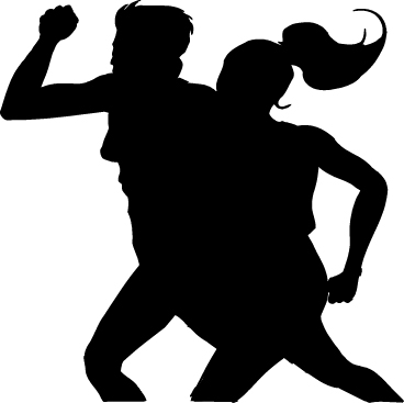 Physical Activity Black And White Clipart