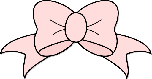 Baby girl bow clipart black and white