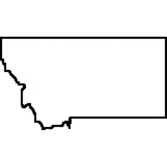 Clipart states outline montana