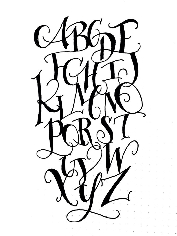 Calligraphy Alphabet | Calligraphy ...