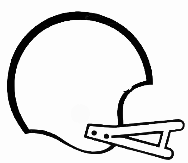 Football outline football laces outline free clipart images ...