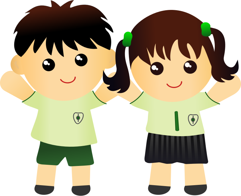 School Boy And Girl Clipart Png