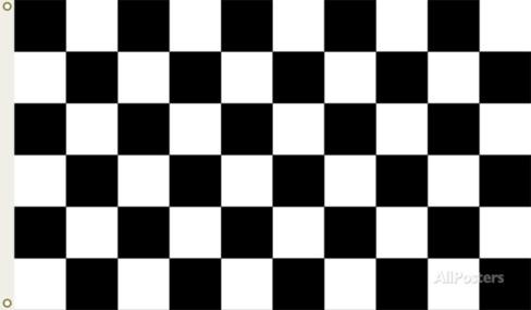 Nascar Checkered Flag with Grommets Flag at AllPosters.com