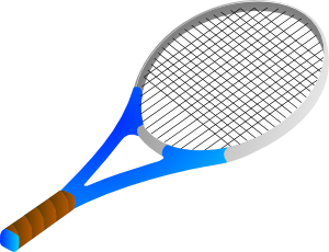 Tennis Racket Clipart Black And White - Free ...