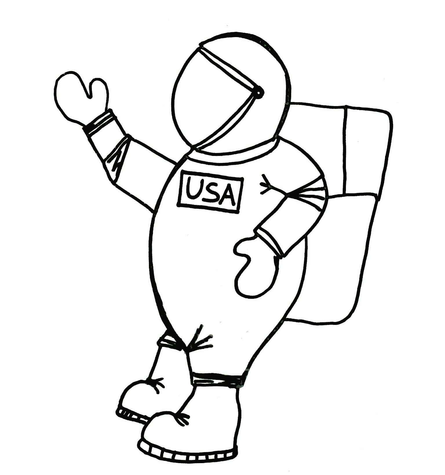 Printable Astronaut Coloring Pages | Coloring Me