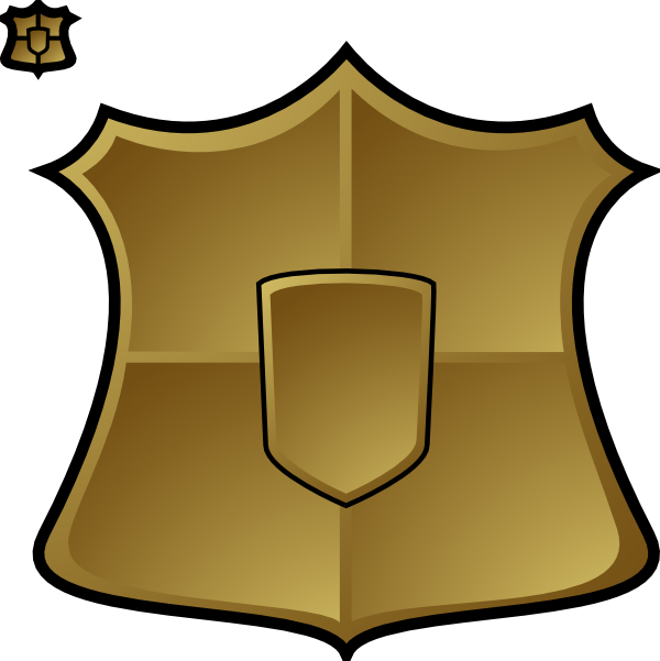 Shield clip art Free Vector