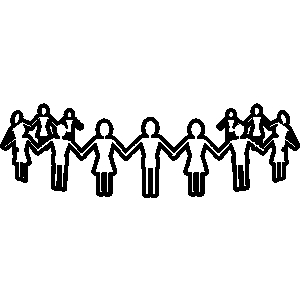 Family and friends clipart