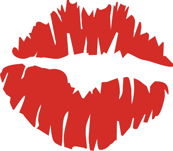 Kissy Lips Clip Art craft projects, Symbols Clipart - Clipartoons