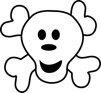 Pirate skull clipart