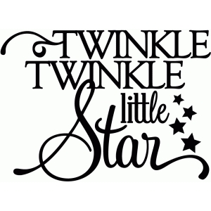 Silhouette Design Store - View Design #42838: twinkle twinkle ...