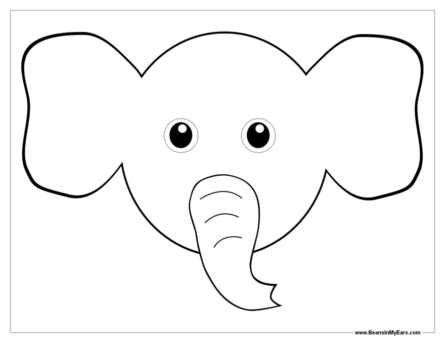 coloring pages elephant face 14 elephant face coloring pages ...