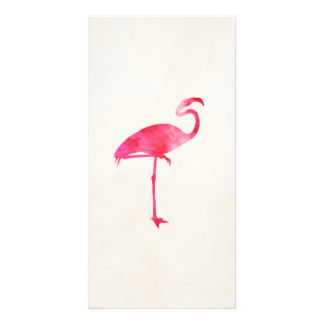 Flamingo Pink Photocard Templates, Flamingo Pink Photo Card Templates