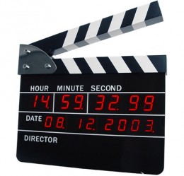 Using clapperboards in the film industry