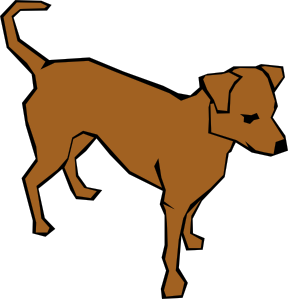 Dog 06 Drawn With Straight Lines clip art Free Vector / 4Vector