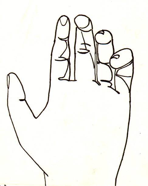 Line Drawing Of Hands - ClipArt Best