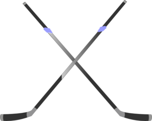 Hockey sticks clipart