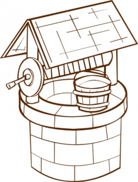 Wishing Well clip art Vector | Free Download