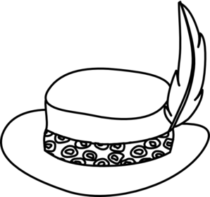 Top Hat Outline Clipart - Free Clipart Images