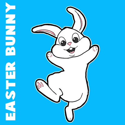 How to Draw the Easter Bunny Step by Step Drawing Tutorial for ...