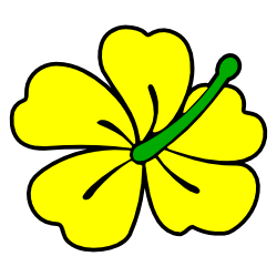Free yellow flower clipart