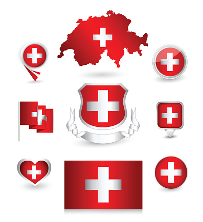 Swiss Flag Clip Art, Vector Images & Illustrations