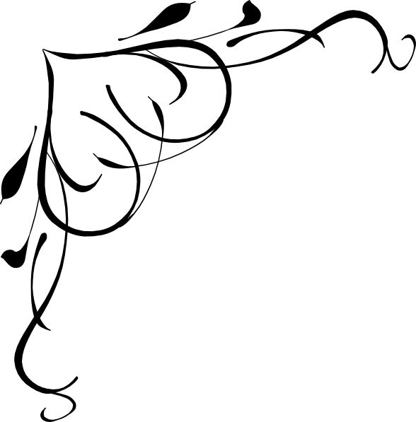 Clipart heart border black and white