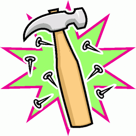 Free Clipart Hammer And Nails - Nail Art Ideas