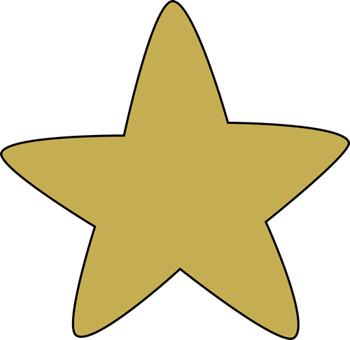 Gold Star Clip Art Free