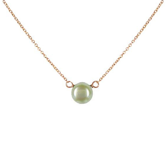 SKOSH Single Pearl Necklace Gold - cÃ©leste