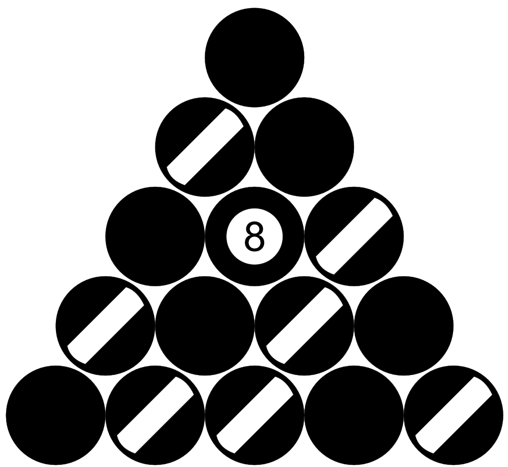 OnlineLabels Clip Art - 8 Ball Rack